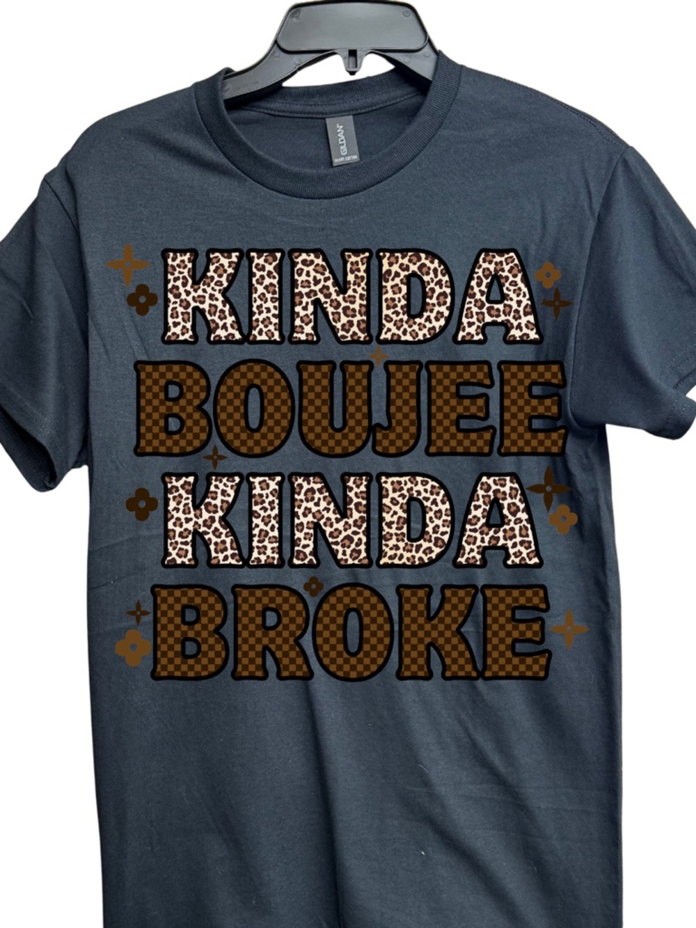 Kinda Boujee  Black Graphic Tee